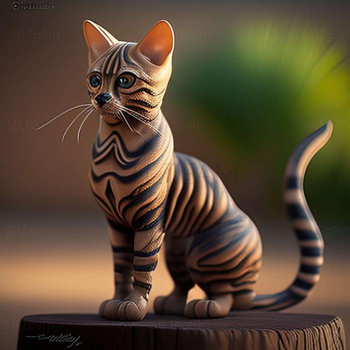3D model Toyger cat (STL)